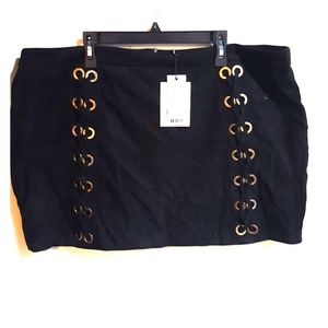 Serena Lace Up Mini Skirt